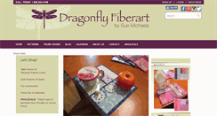 Desktop Screenshot of dragonflyfiberart.com